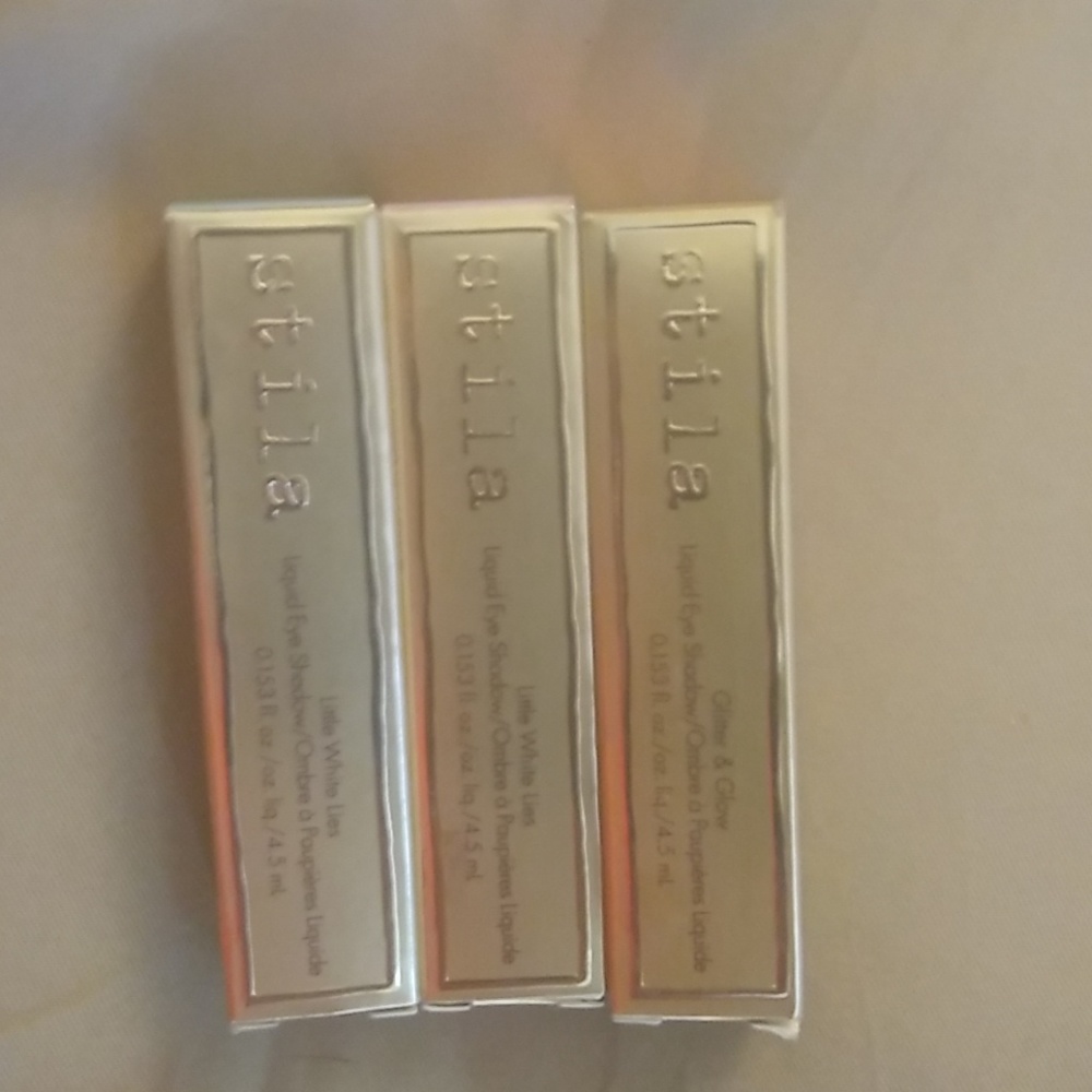 3 brand new Stila glitter & glow liquid eyeshadows